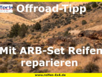 Mit ARB-Set Reifen reparieren auf der Strecke