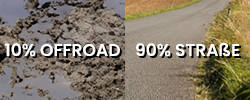 10% Offroad - 90% Straße